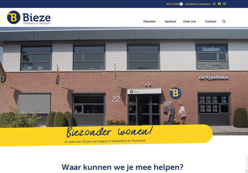 showcase bieze-makelaars.nl